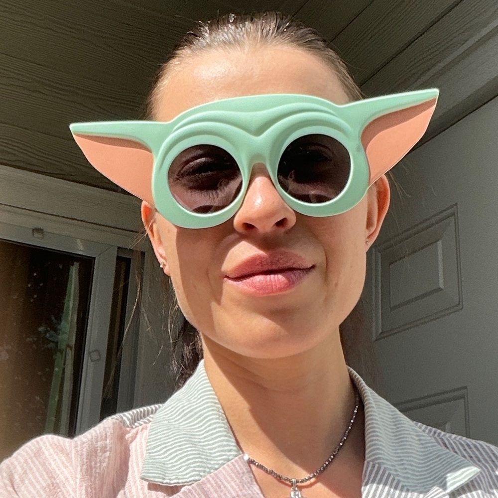Green and Pink Novelty Sunglasses